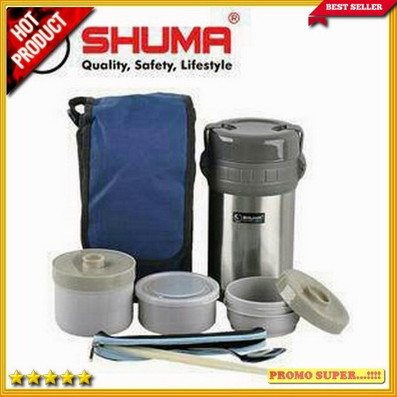 SHUMA UNBREAKABLE VACUUM INSULATED THERMAL LUNCH BOX 1500 ML 1,5L Y635