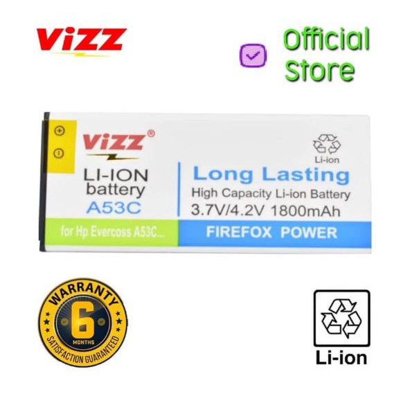 Vizz Baterai Evercoss A53C Original