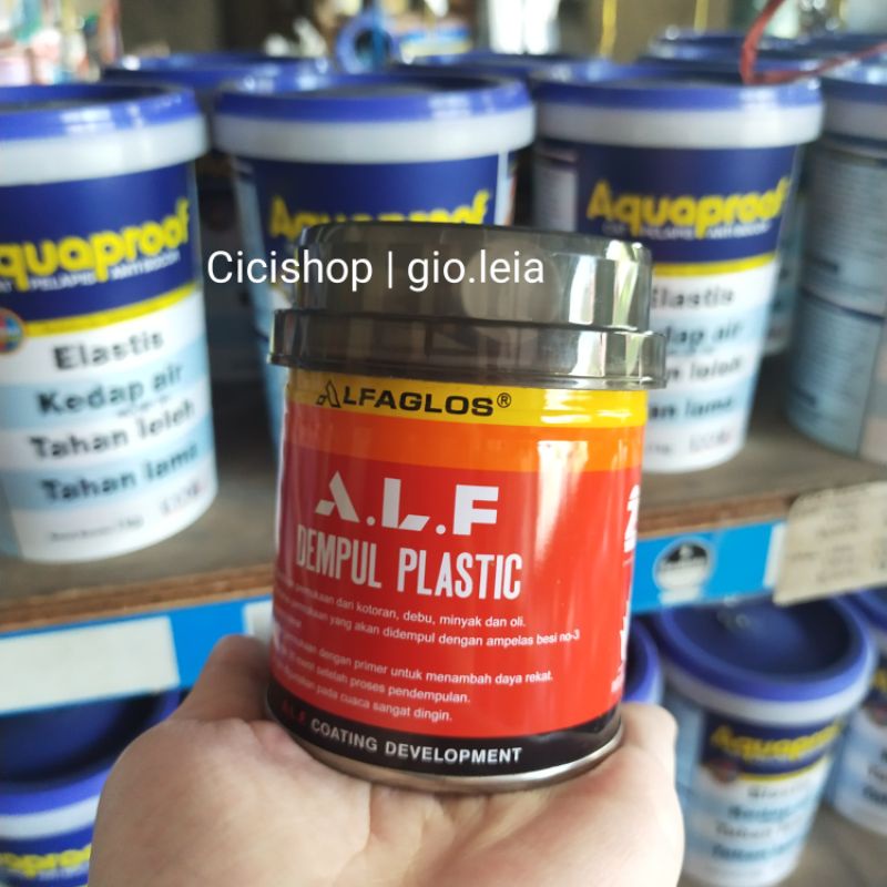 Dempul alfagloss 1/4 kg| dempul kayu, dempul mobil, dempul plastik