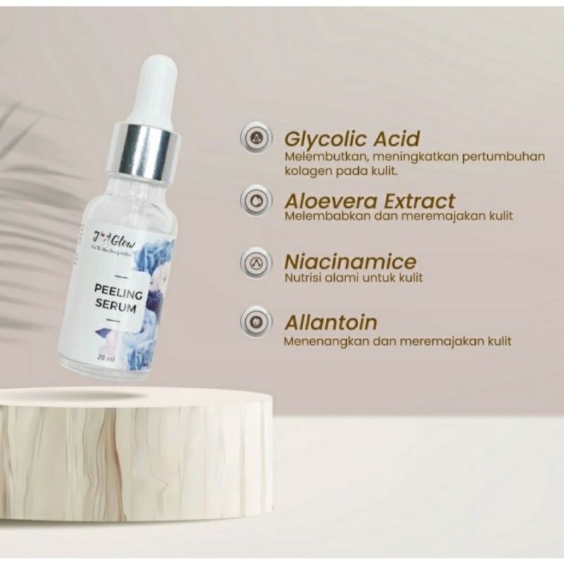 jglow serum peeling untuk kulit berminyak menghilakan flek&noda hitam bekas jerawat