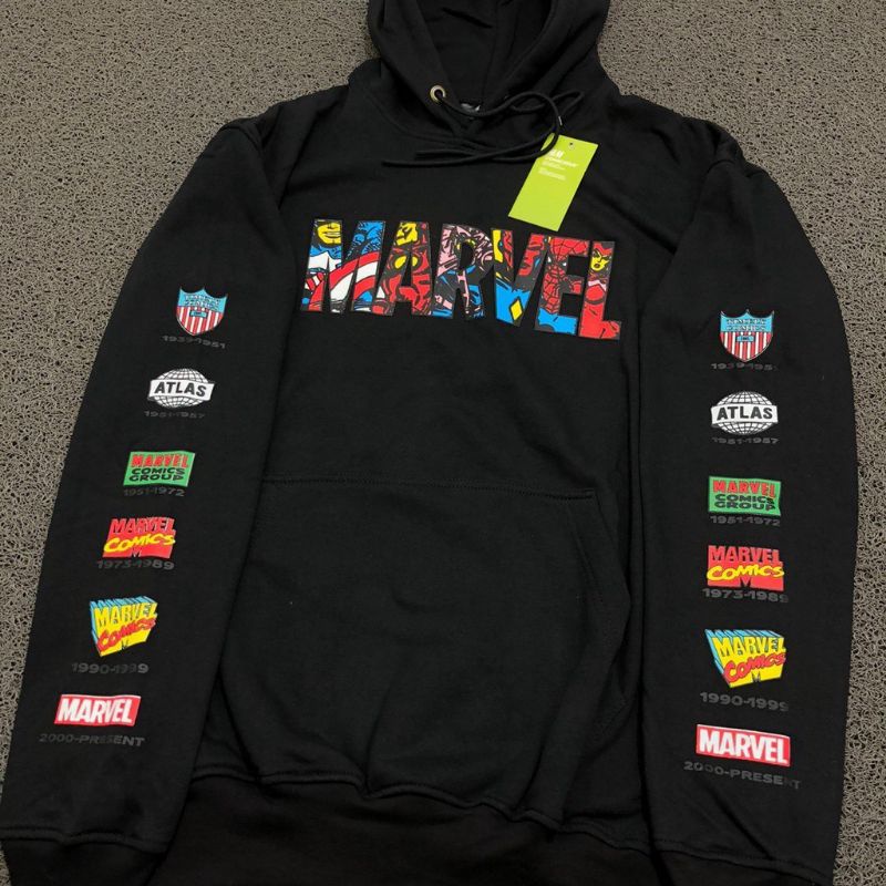 sweater hoodie pull&amp;bear x marvel premium