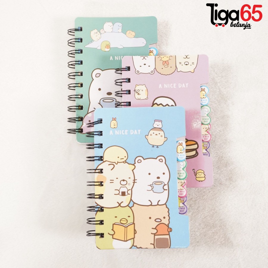365 Loose Leaf / Buku &amp; Alat Tulis / Book Spiral Pembatas A6/RING BOOK XQ80K-1201