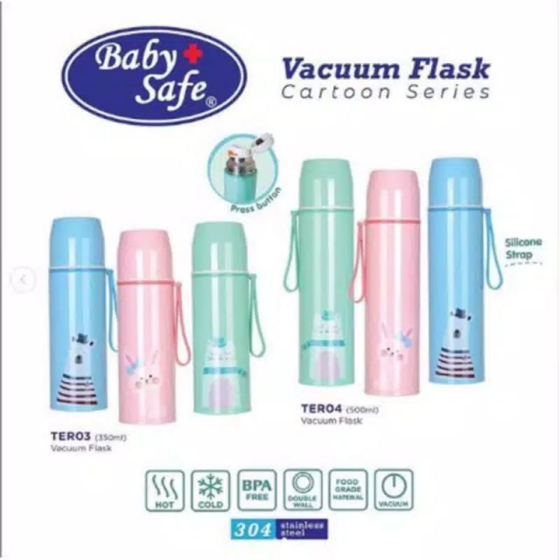 TER03 / TER04 Baby Safe Termos Vacuum Flask 350 ml / 500 ml