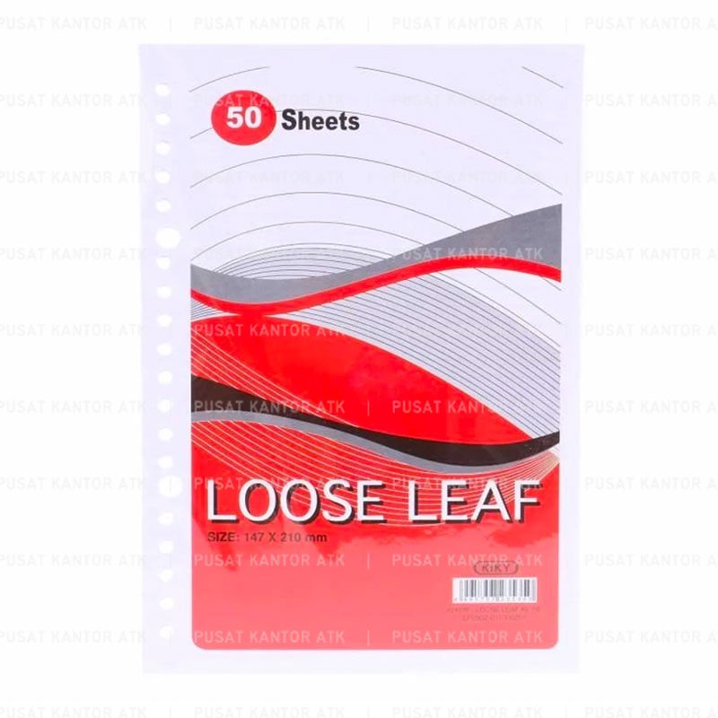 

Kertas Binder Loose Leaf Kiky A5 50 lembar Refill kertas Binder Grosir Kertas Bergaris