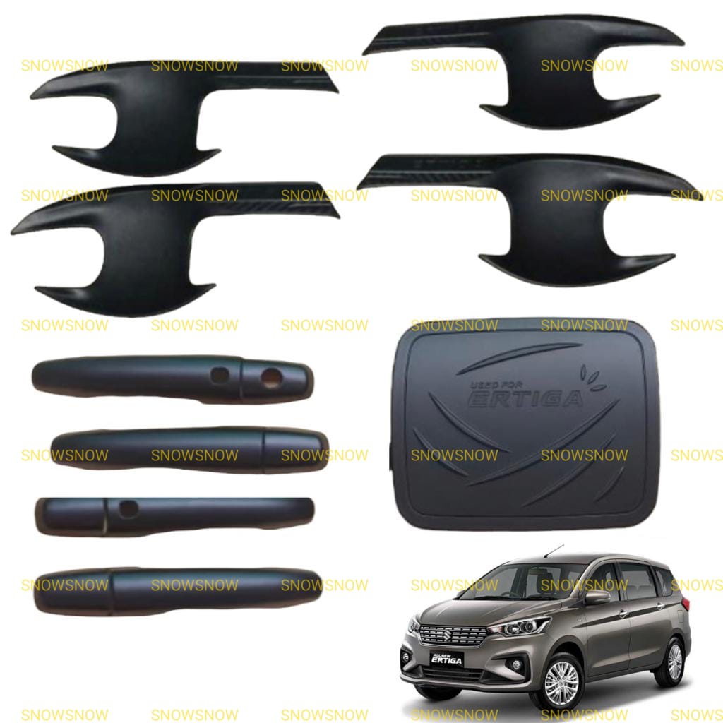 Paket Outer Handle Tank Cover All New Ertiga 2018 2021 2022 UP Elegant Hitam Chrome