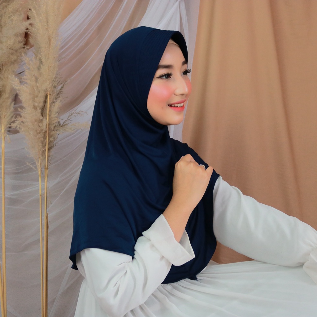 Jilbab Instan Hamidah Jersey Kerudung Olahraga Daily Termurah-6