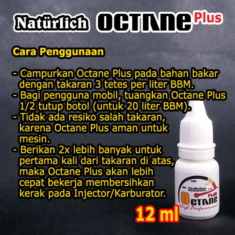 Natürlich Octane Plus - Octane Booster Penghemat Bahan Bakar Pembersih Mesin