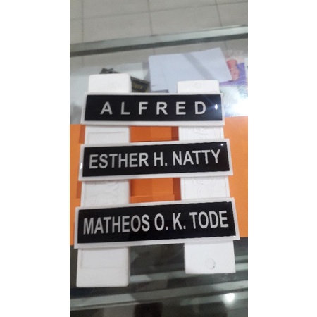 

Name Tag Resin