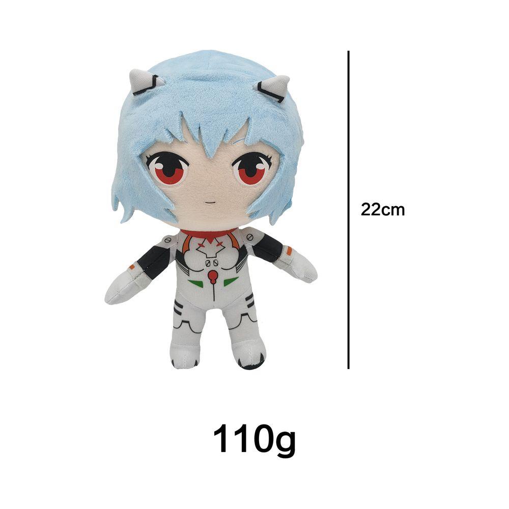 NICKOLAS1 Evangelion Plush Toy Karakter Kartun 20 cm Dekorasi Kamar Mainan Anak Kartun Boneka Boneka Mainan