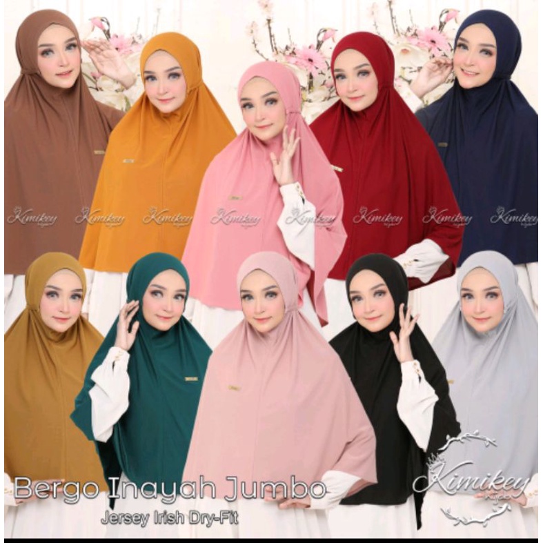 HIJAB BERGO SYAR'I INAYAH JUMBO KIMIKEY ORY
