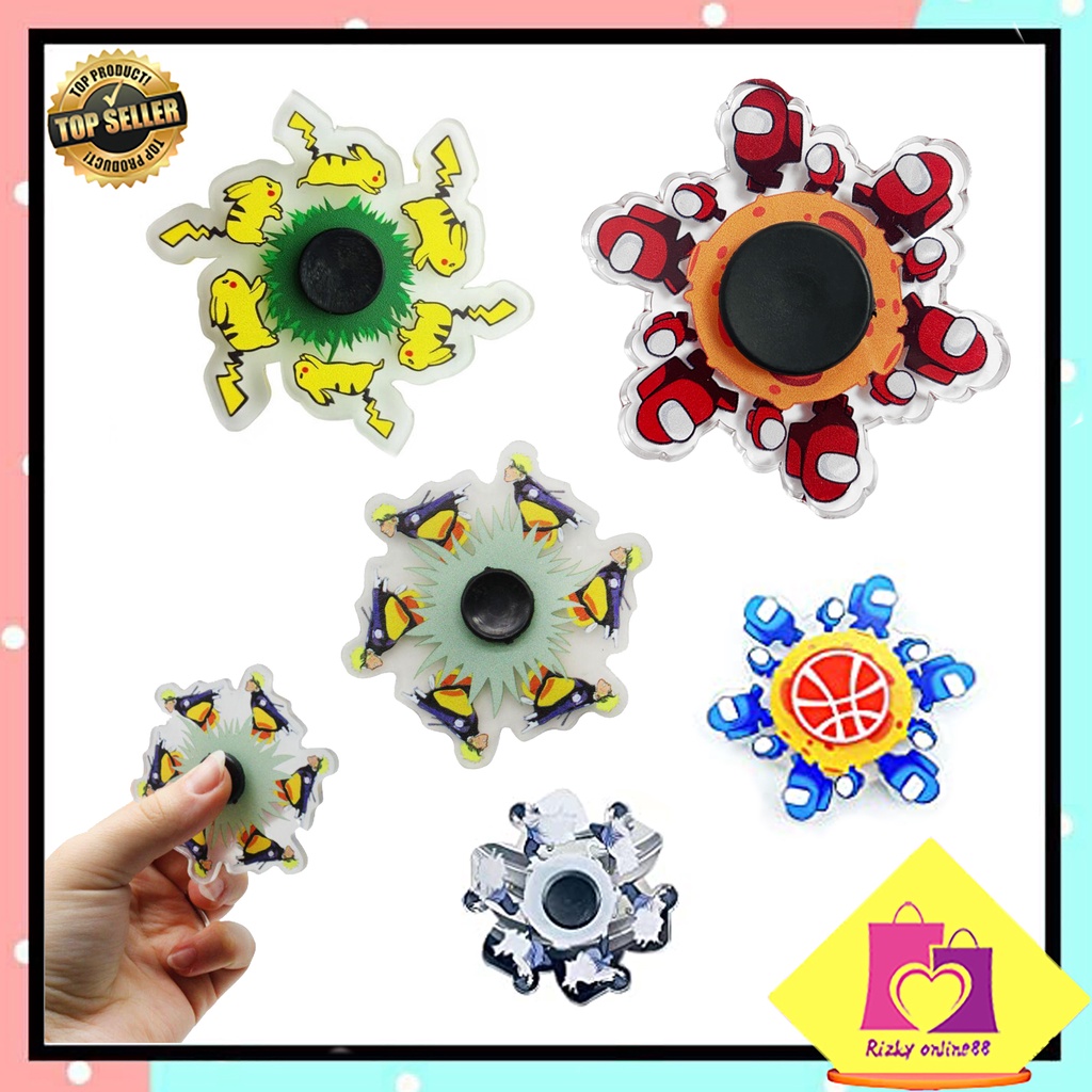 Rizkyonline88 fidget spinner gyro 3D model kartun karakter