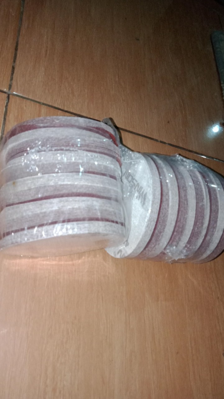 Amplas Bulat Velcro 4 Winson / Amplas Tempel4 Winson 100% Ori Paper 60 80 100 120 150 180