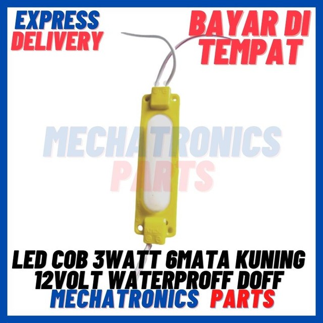 [DSP-9310] LED COB 3WATT 6MATA KUNING 12VOLT WATERPROFF VARIASI KOLONG MOBIL MOTOR DOFF