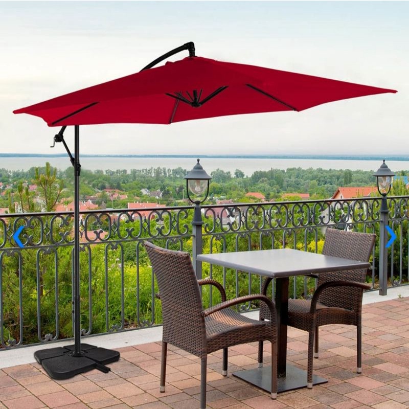 Soleil Banana Payung Taman - Merah Tua