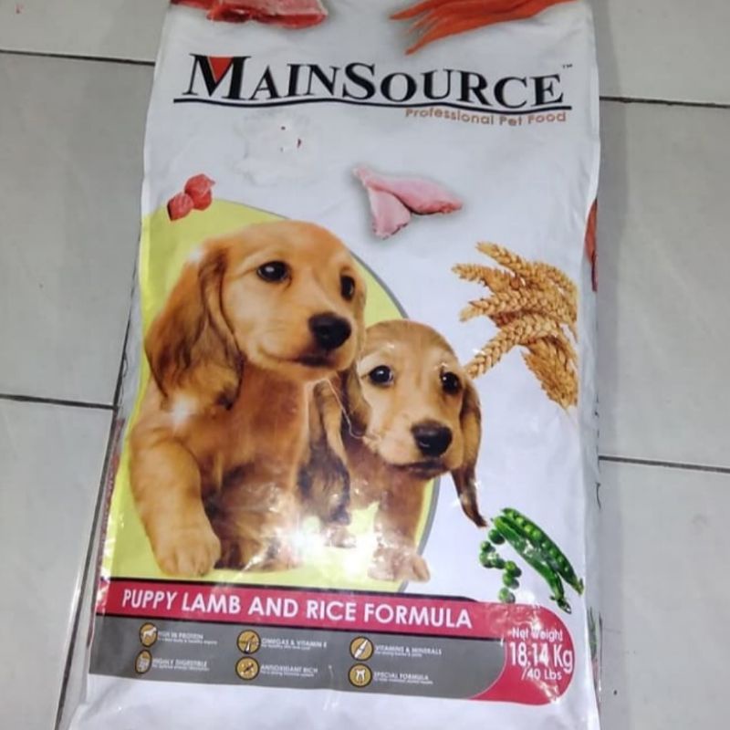 Gojek Mainsource Puppy Lamb 18 kg Dry Dog Food Maknanan Anak Anjing 18kg