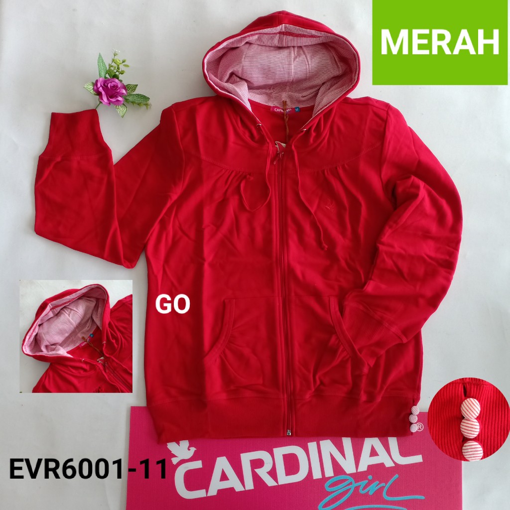 gof CARDINAL SWEATER JUMBO Pakaian Wanita Outerwear Jaket Big Size Extra Size Mama Size Casual Bagus