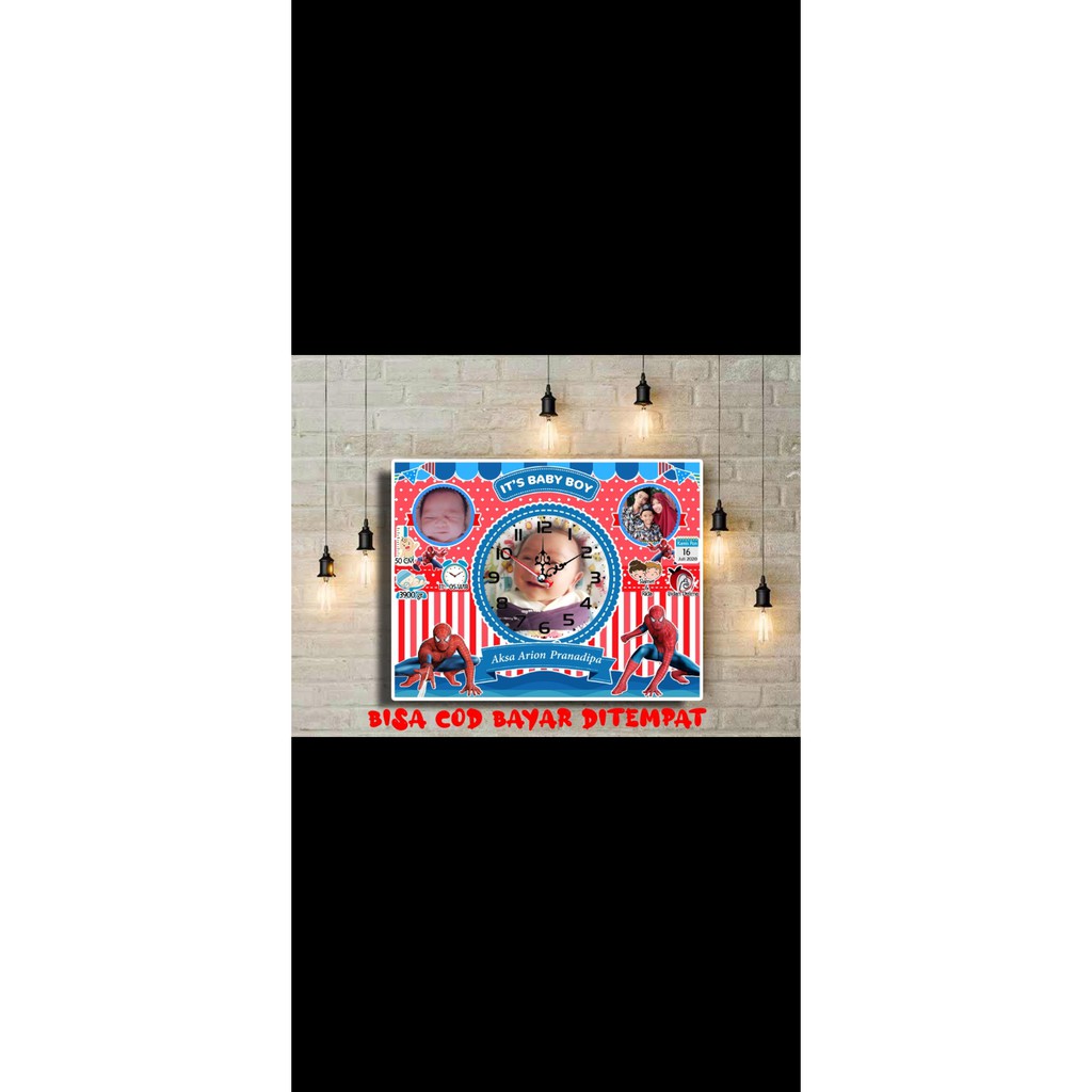 jam bio data bayi jam foto jam foto kayu kado foto bayi cetak foto