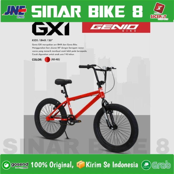 Sepeda Anak Laki Ukuran 20 Inch BMX GENIO GX 01