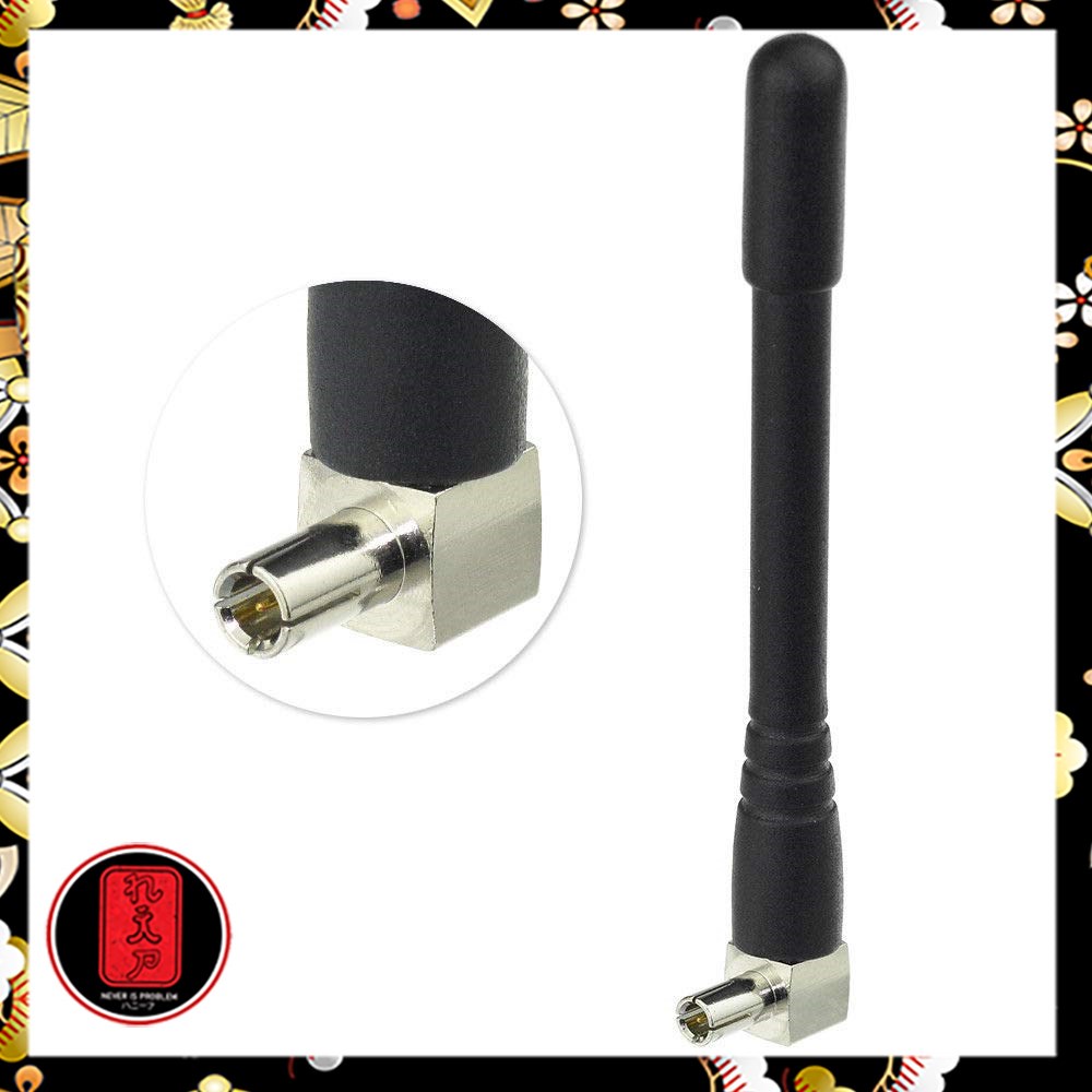 Antena Eksternal TS9 3dbi Modem Huawei E5372s Bolt Slim &amp; Max 98mm - Black