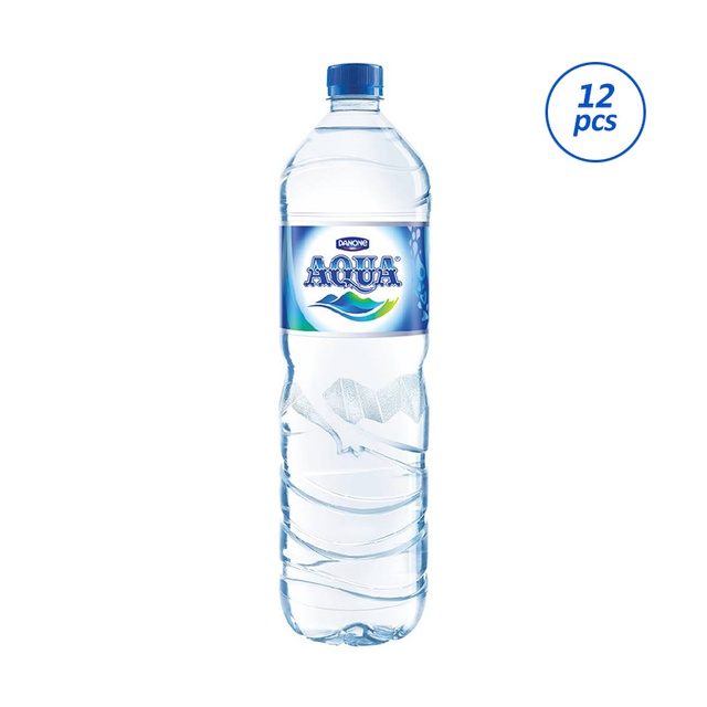  AQUA  Air Mineral 1500ml 12 botol Shopee Indonesia 