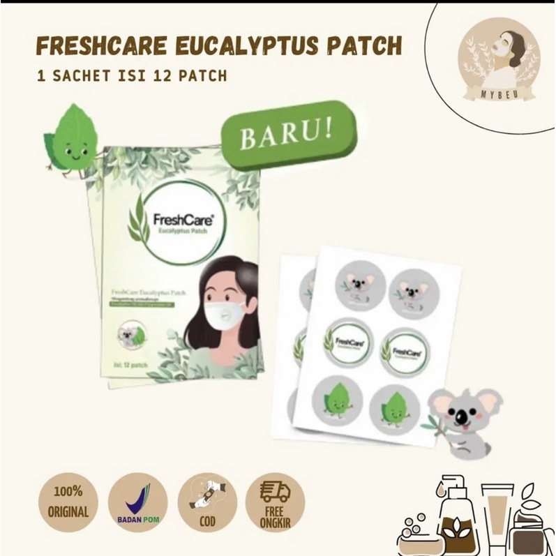 FreshCare Eucalyptus Patch / 1 sachet isi 12 Patch / Freshcare patch