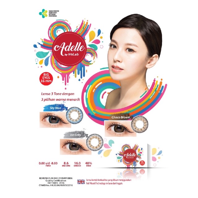 SOFTLENS ADELLE BY IRISLAB FREE LENSCASE / SOFLEN / SOFLENS / SOFTLEN / ADELE / ADEL