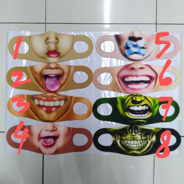 Masker Scuba Dewasa motif wajah Masker Scuba Dewasa PREMIUM