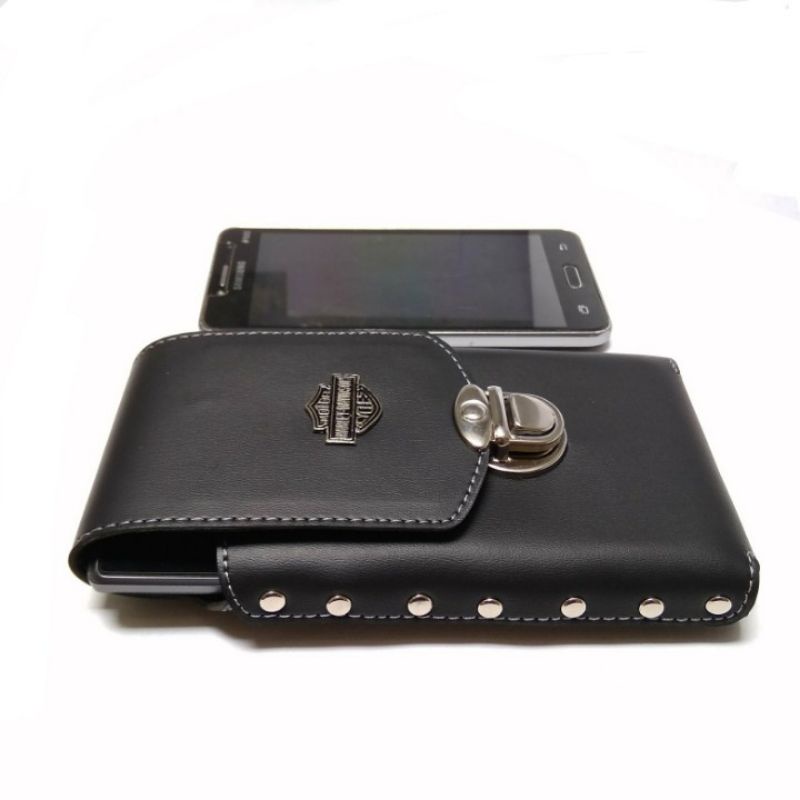 DOMPET HP PRIA 7 INCI KOPEL 1 SLOT KULIT SINTETIS