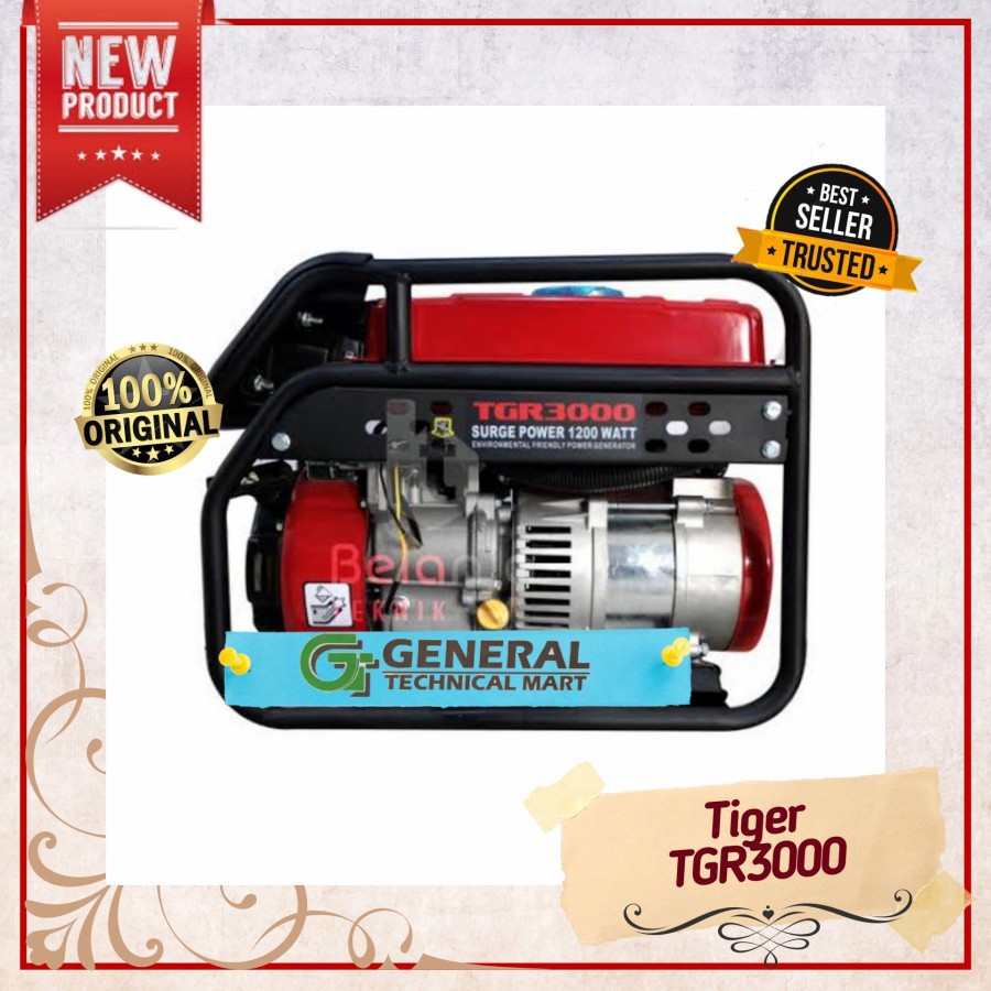 Genset 1200 watt Tiger TGR3000