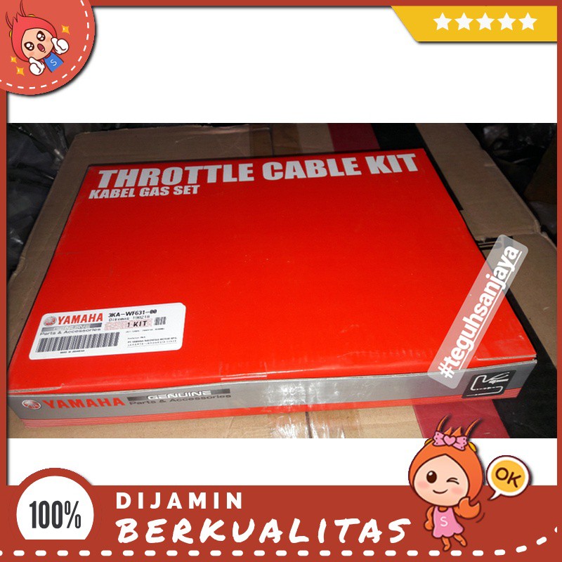 Kabel Gas ( Kit / Lengkap ) ( Rx-King Rx King ) Original Sparepart Motor Murah