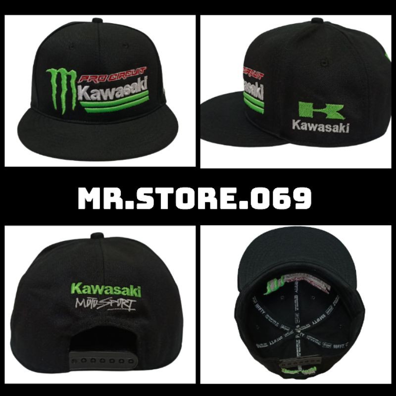 #12.12BIRTHDAYSALE||topi snapback racing||topi racing||topi pria||topi Kawasaki||topi monster