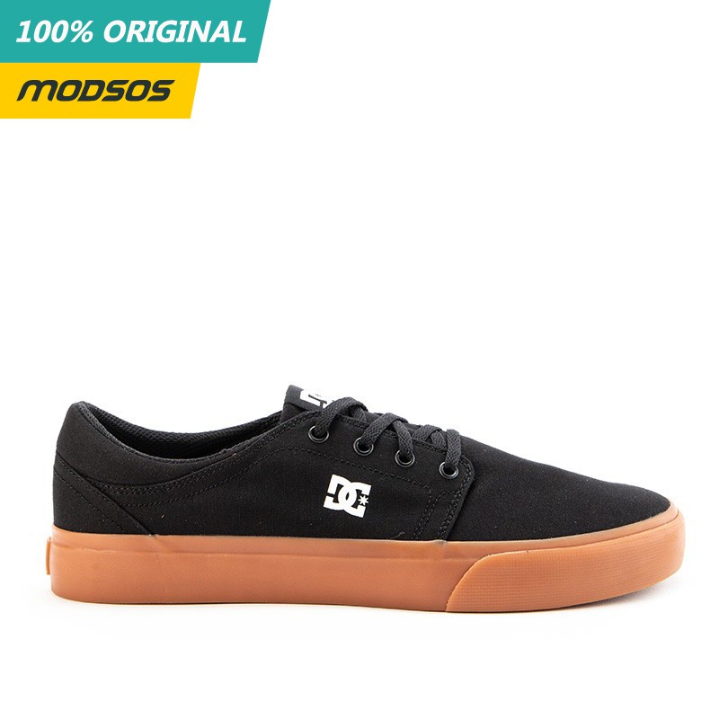 Sepatu Sneakers Pria DC Trase Tx Black Gum Original