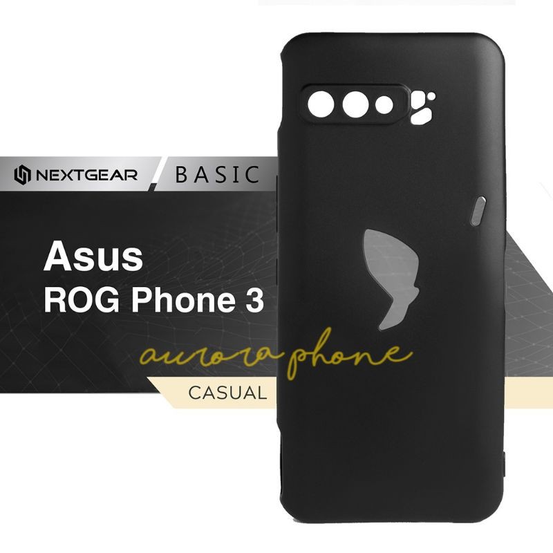 Case Asus ROG Phone 3 Softcase Solid Balck Original Casing RoG Phone3