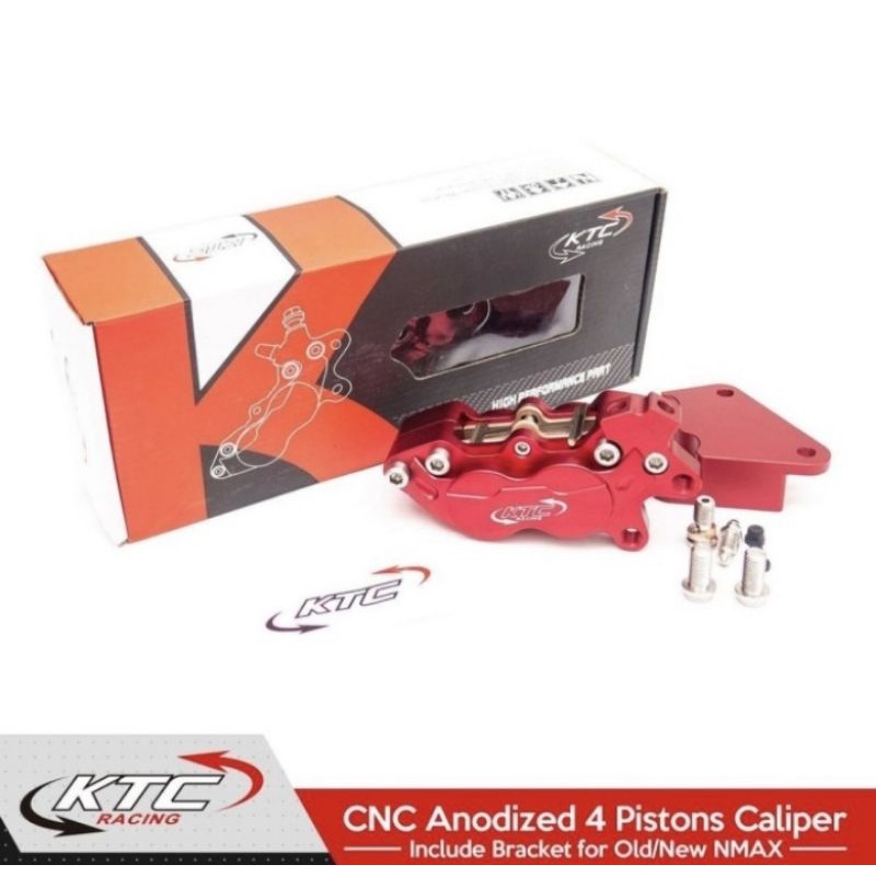 Kaliper depan 4 piston CRM nmax old nmax new Ktc racing - Charmoto