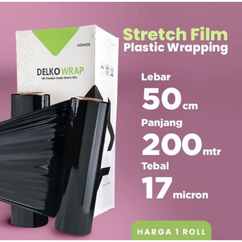 Plastik Wrapping Barang Stretch Film 50cm Delkochoice