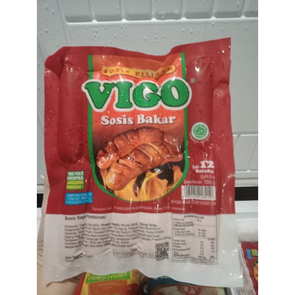 

VIGO Sosis Sapi Bakar isi 12 uk 500gr