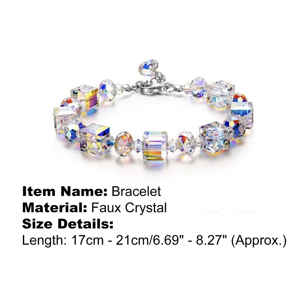 Hu Hu Hu Hu Hu Alat Bantu Pasang Kacamata♡ Gelang Rantai Kristal Buatan Untuk Anak Perempuan