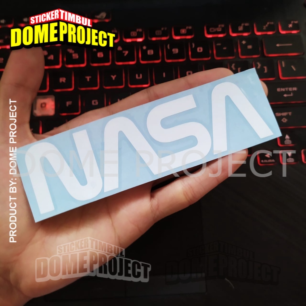 NASA STIKER CUTTING STIKER MOBIL STIKER WATERPROOF SATUAN STICKER MOBIL