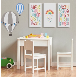 Hiasan Dinding Kamar Anak Dekorasi Bermain ABC Poster Rainbow (KIDS-04) #6