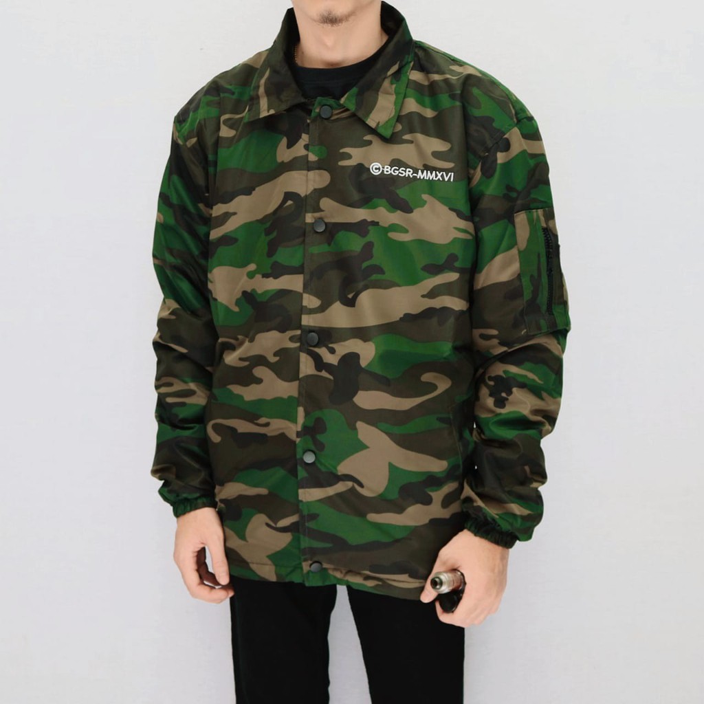 jaket coach camo bgsr jaket pria