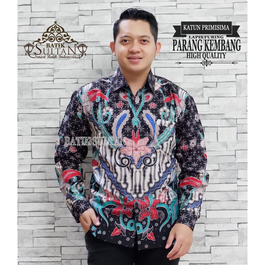 Parang Kembang Kemeja Batik Pria Panjang Full Furing by Batik Sultan