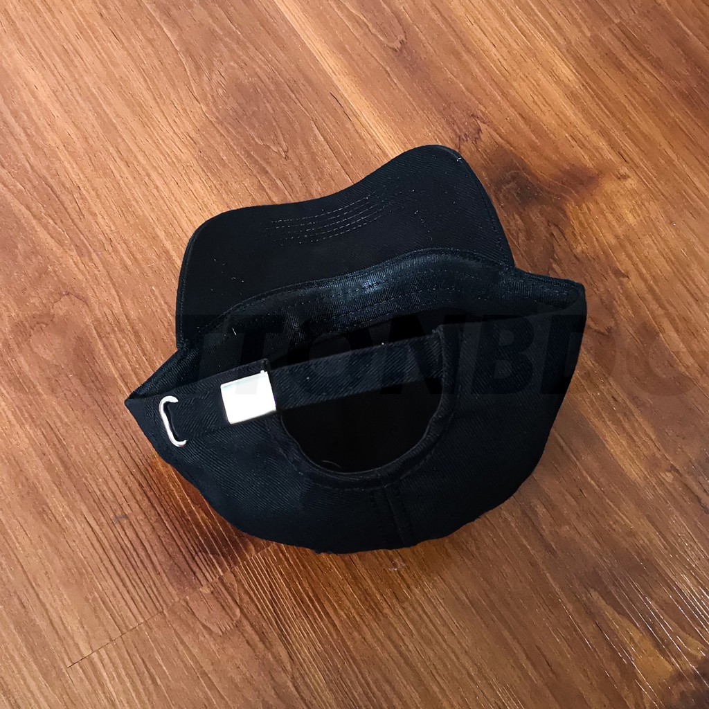 TOPI POLOS PRIA BASEBALL ORGINAL WARNA HITAM JAHITAN RANTAI BAHAN RAFEL UKURAN ALL SIZE PREMIUM