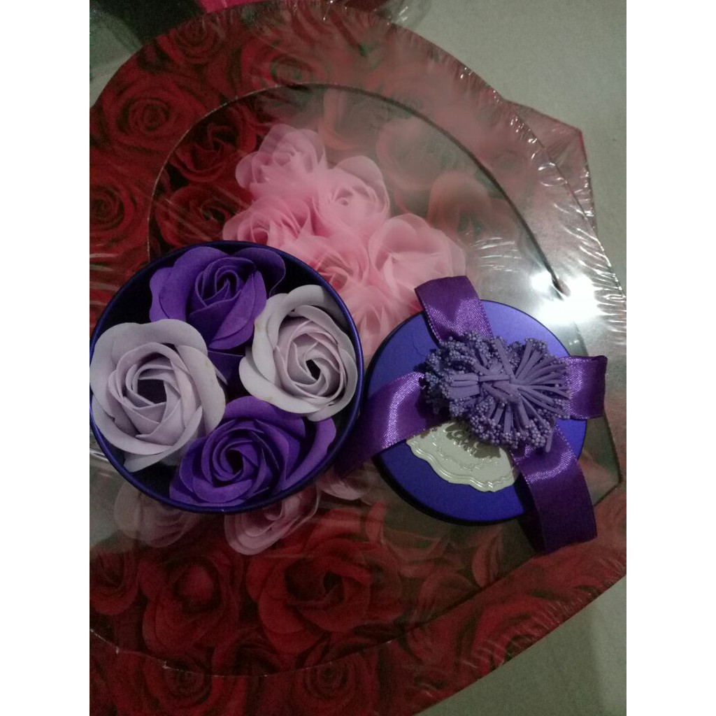 Bunga Mawar 4 Flower Soap Kado Pacar / Wisuda Sale Free Ongkir