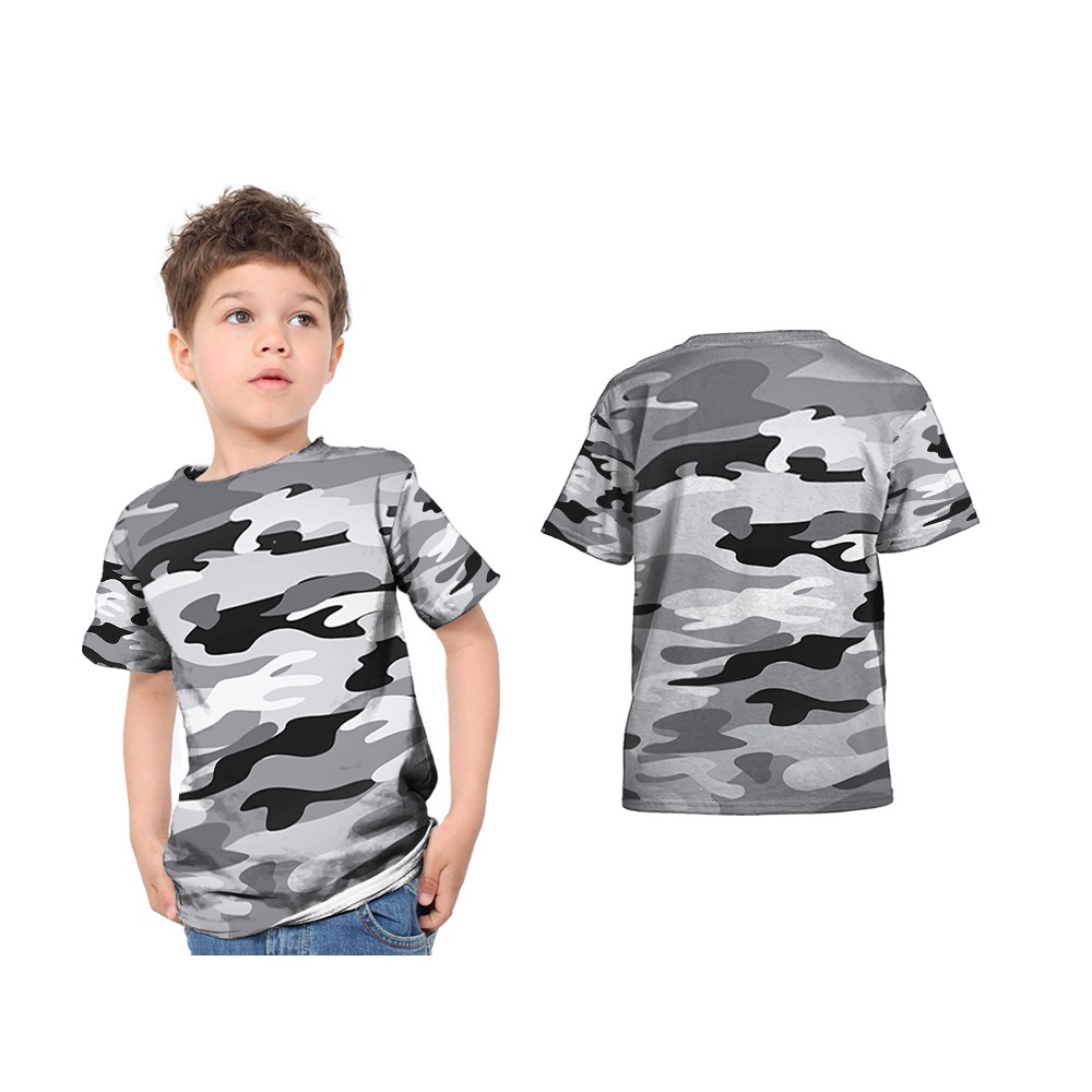 Kaos Army Camouflage Lengan Pendek | Kaos Army Camouflage Anak | Kaos Army Camouflage Keren