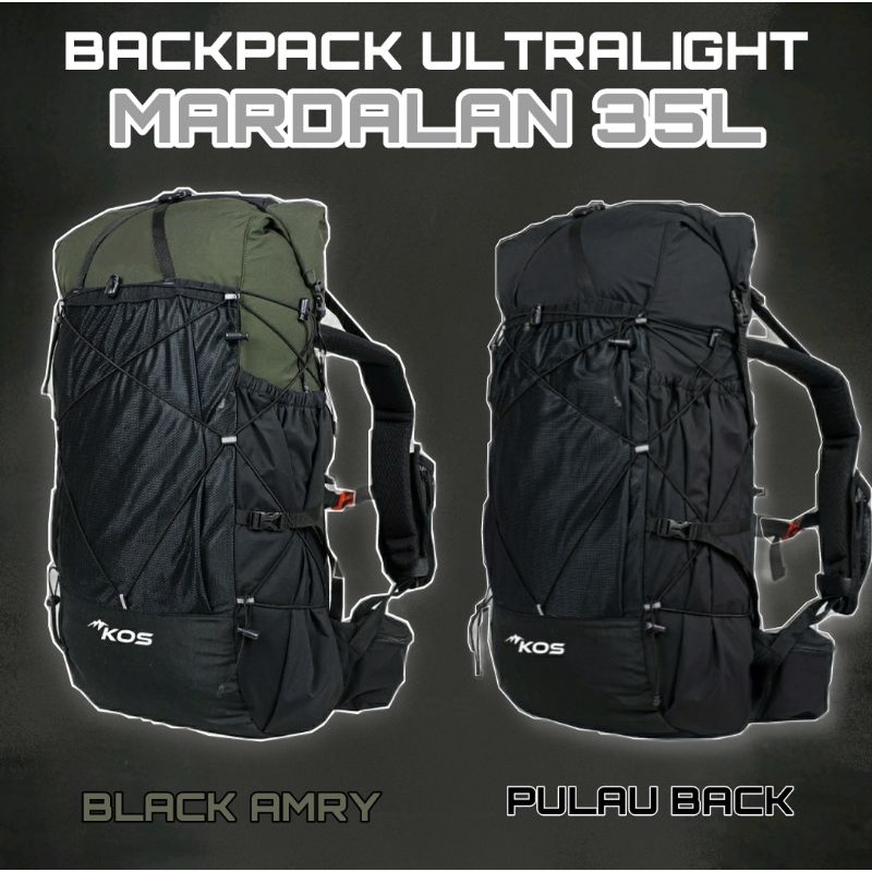 TAS GUNUNG BACKPACK ULTRALIGHT 35L KOS Series MARDALAN  / BACKPACK 35 LITER KOS  / TAS 35L