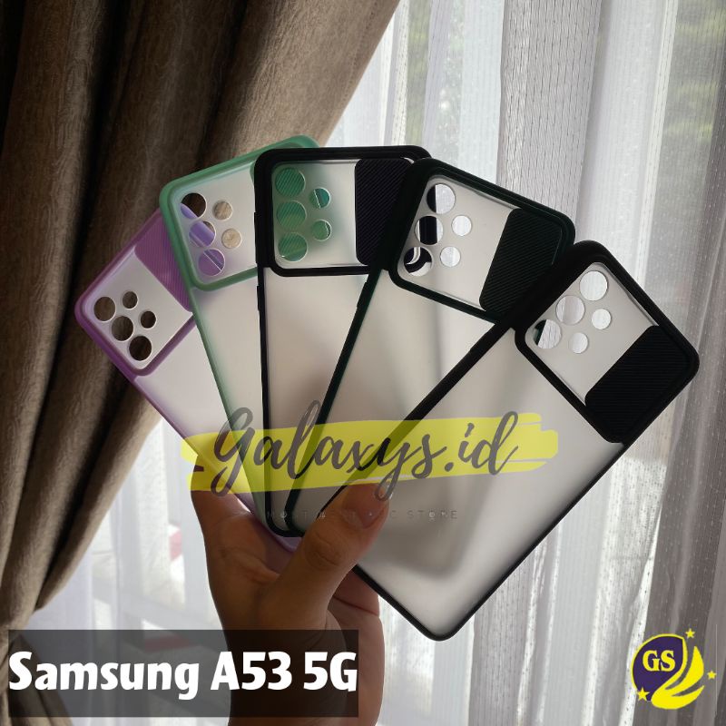 Samsung A13 4G / Samsung A03 A23 A33 A53 A73 5G A22 4G 5G A32 A52 A52S A72 4G 5G Slide Case Protection Camera Matte Candy Sliding Softcase Casing Pelindung Kamera