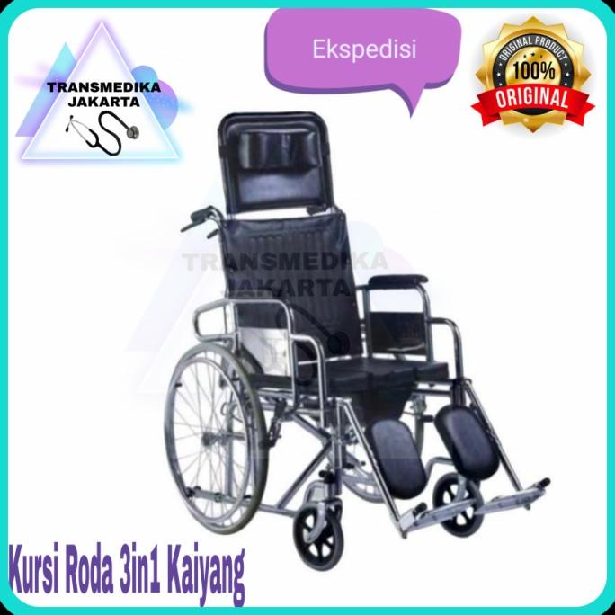 Kursi roda 3in1 Kaiyang/kursi roda kaiyang multifungsi(tiduran,BAB,dll