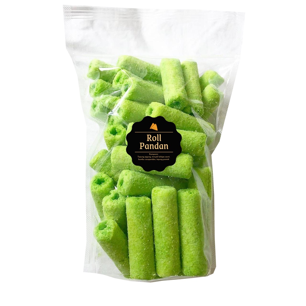 [DELISH SNACKS] Roll Cokelat / Pandan  (L) 150gr / Snack Cemilan Camilan Manis