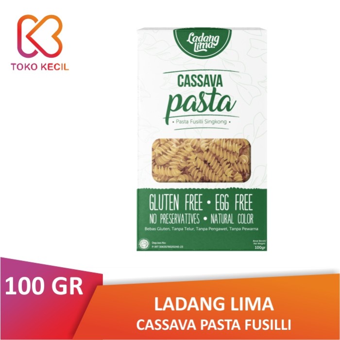 

PASTA-ANEKA- LADANG LIMA PASTA CASSAVA FUSILLI 100 GR -ANEKA-PASTA.