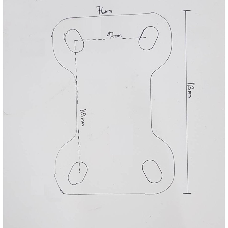 Roda Caster Troli / Trolly Karet Elastis 4 Inch Mati ( Maju Mundur ) TOYO